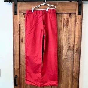 Men’s straight cut pants in Nantucket red